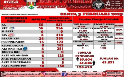 LAPORAN DOKUMEN ADMINDUK 3 FEBRUARI 2025