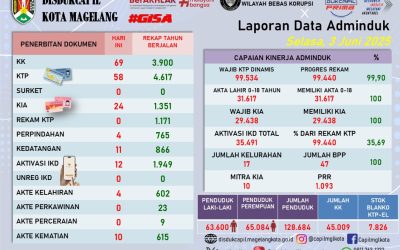 LAPORAN DOKUMEN ADMINDUK 3 JUNI 2025