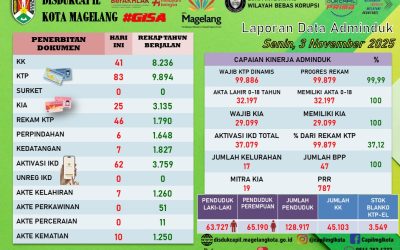 LAPORAN DOKUMEN ADMINDUK 3 NOVEMBER 2025